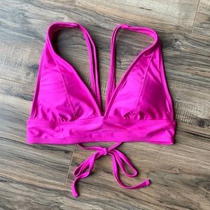 Xhilaration Hot Pink Bikini Top, size M